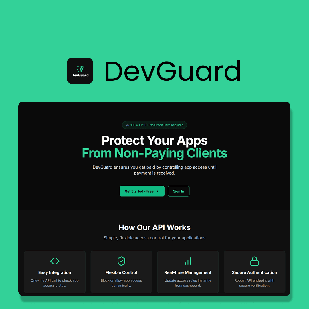 DevGuard: A Platform for freelancers to protect against non-paying clients